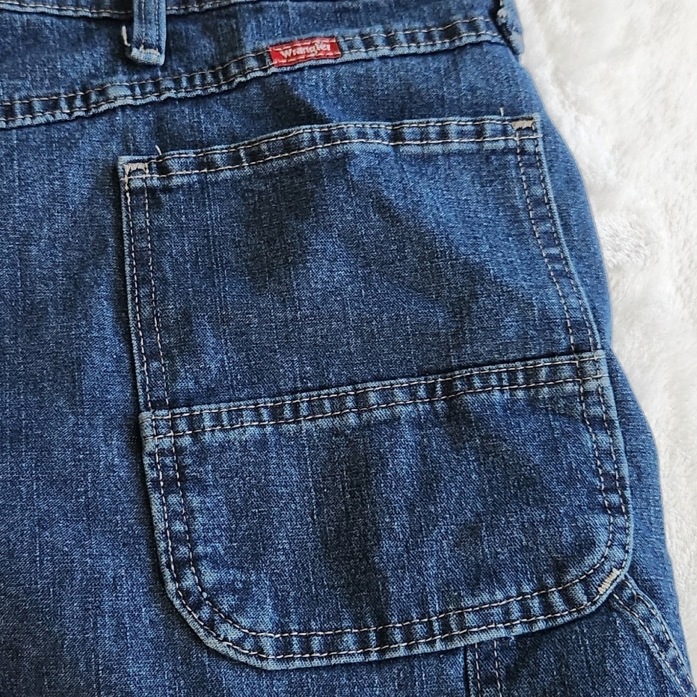 👖 Wrangler Men’s Blue Denim Carpenter Shorts – Size 46, NWT, 11” Inseam - Picture 10 of 14